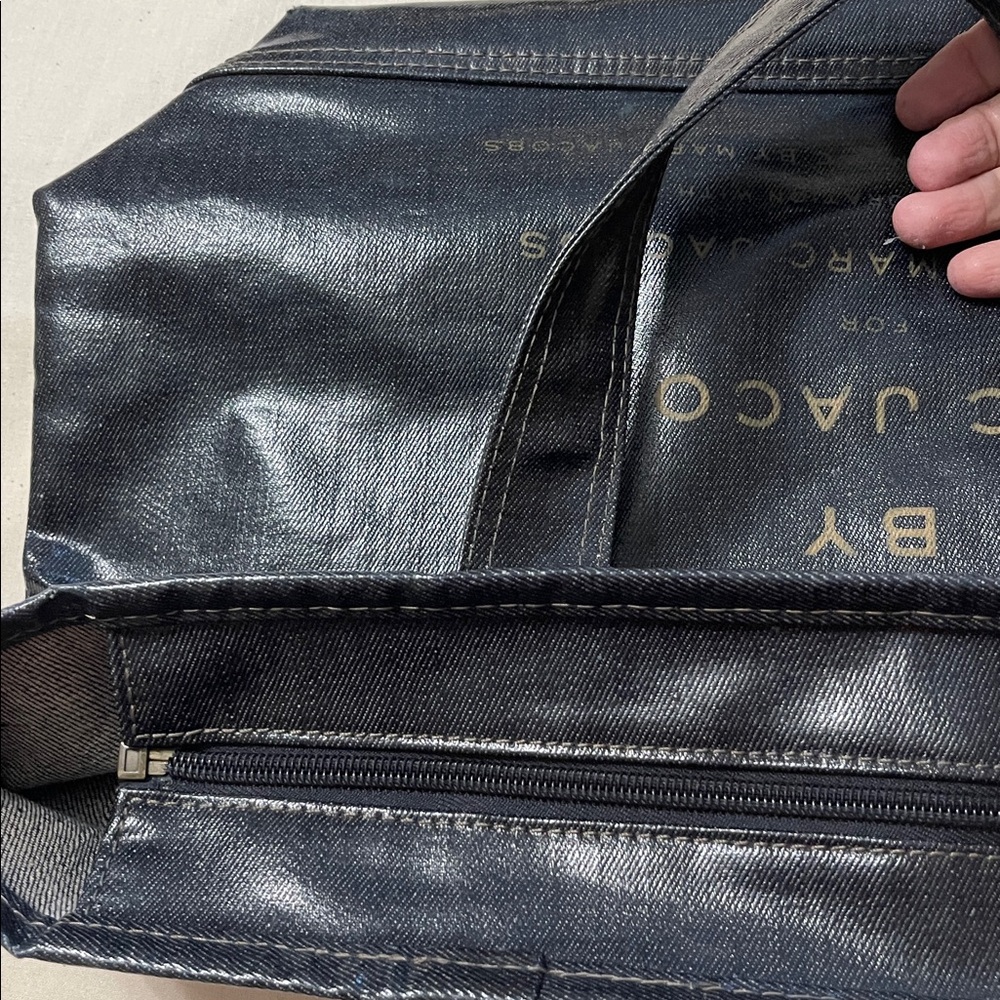 Jacobs By Marc Jacobs Colab Coated Denim Tote. - Picture 8 of 14